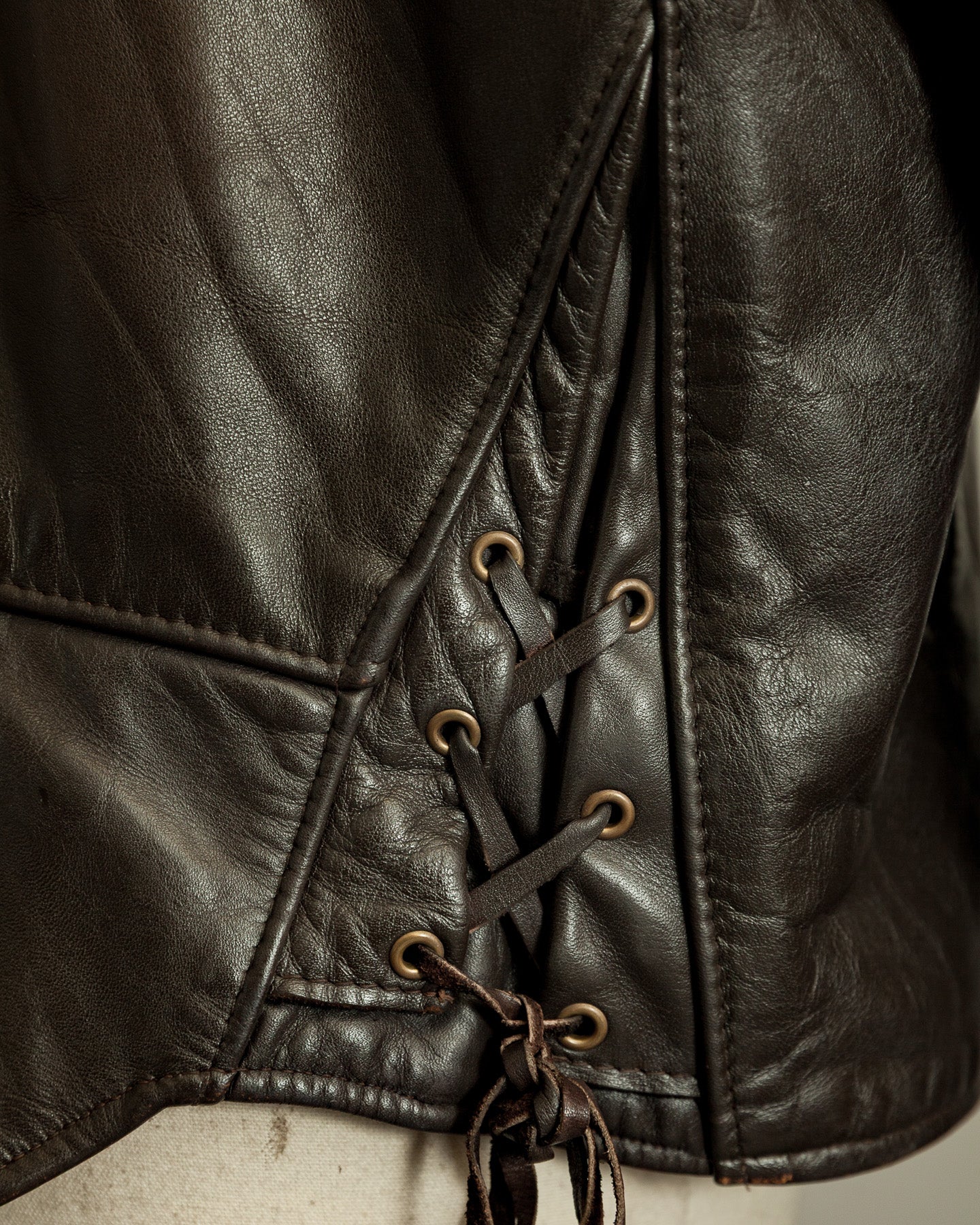 Vintage 1983–84 Schott Perfecto 115 Brown Cowhide Double Riders Jacket