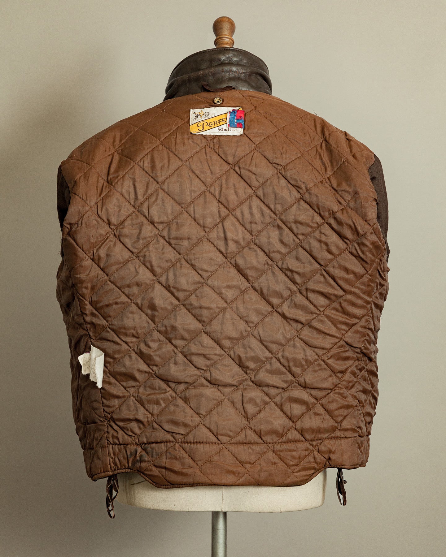 Vintage 1983–84 Schott Perfecto 115 Brown Cowhide Double Riders Jacket
