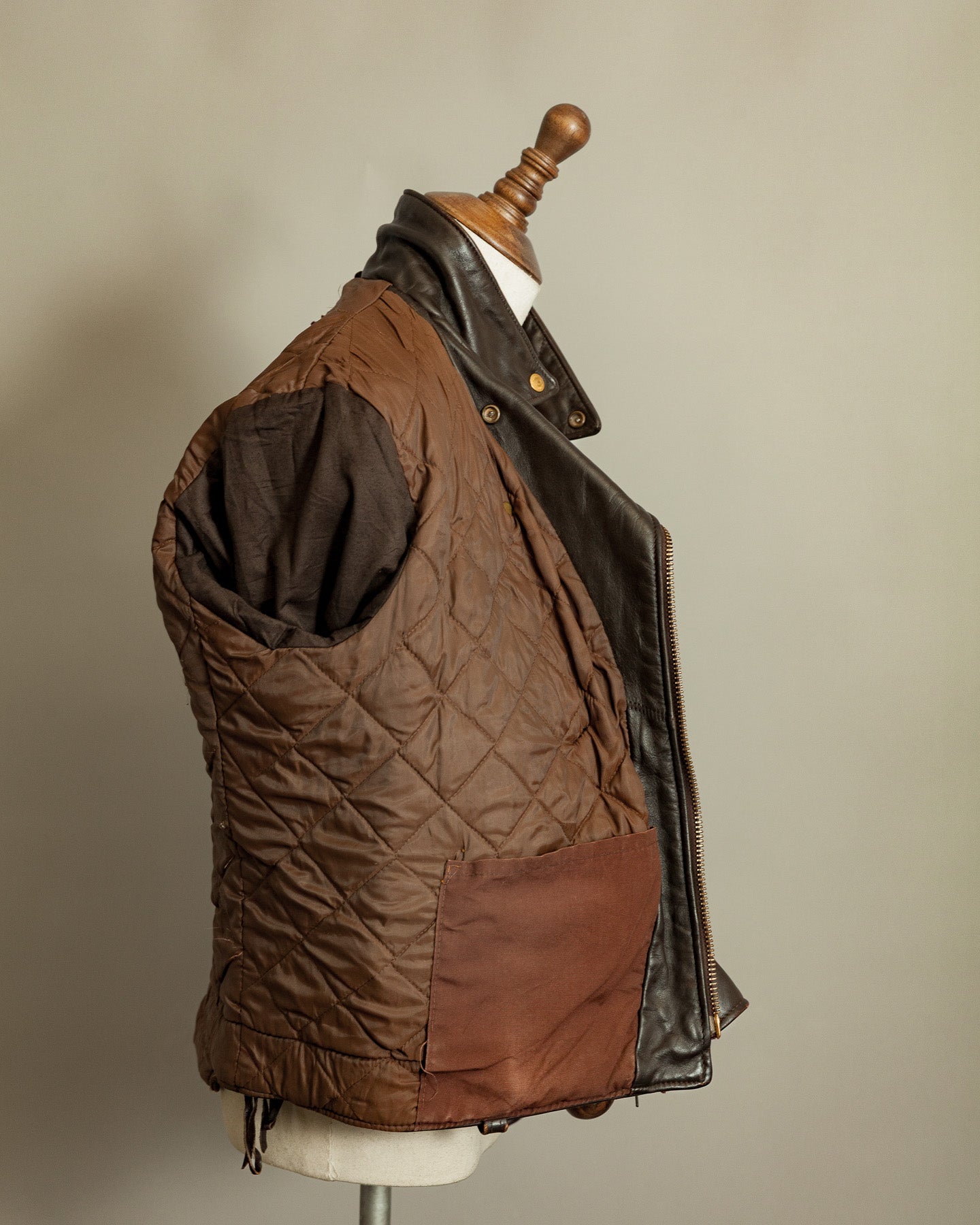 Vintage 1983–84 Schott Perfecto 115 Brown Cowhide Double Riders Jacket