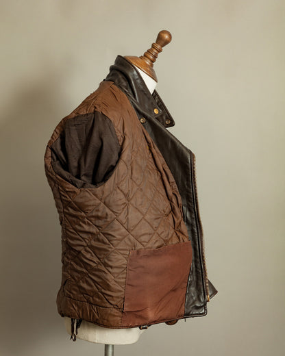 Vintage 1983–84 Schott Perfecto 115 Brown Cowhide Double Riders Jacket