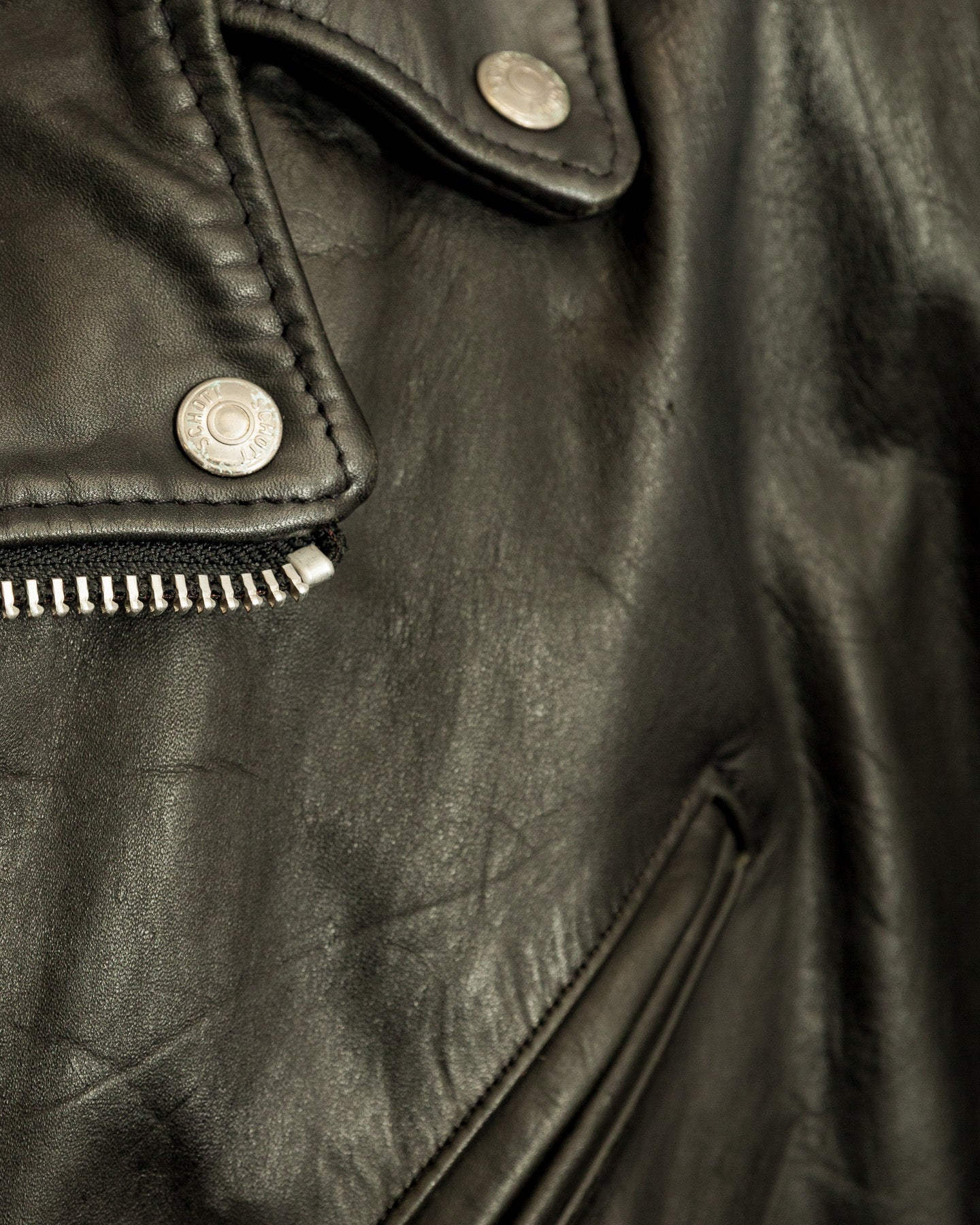 Vintage 1980s Schott Perfecto 618 Steerhide Leather Jacket