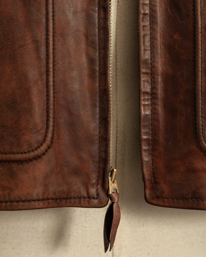 Vintage Aero Leather Montgomery Horsehide Leather Jacket
