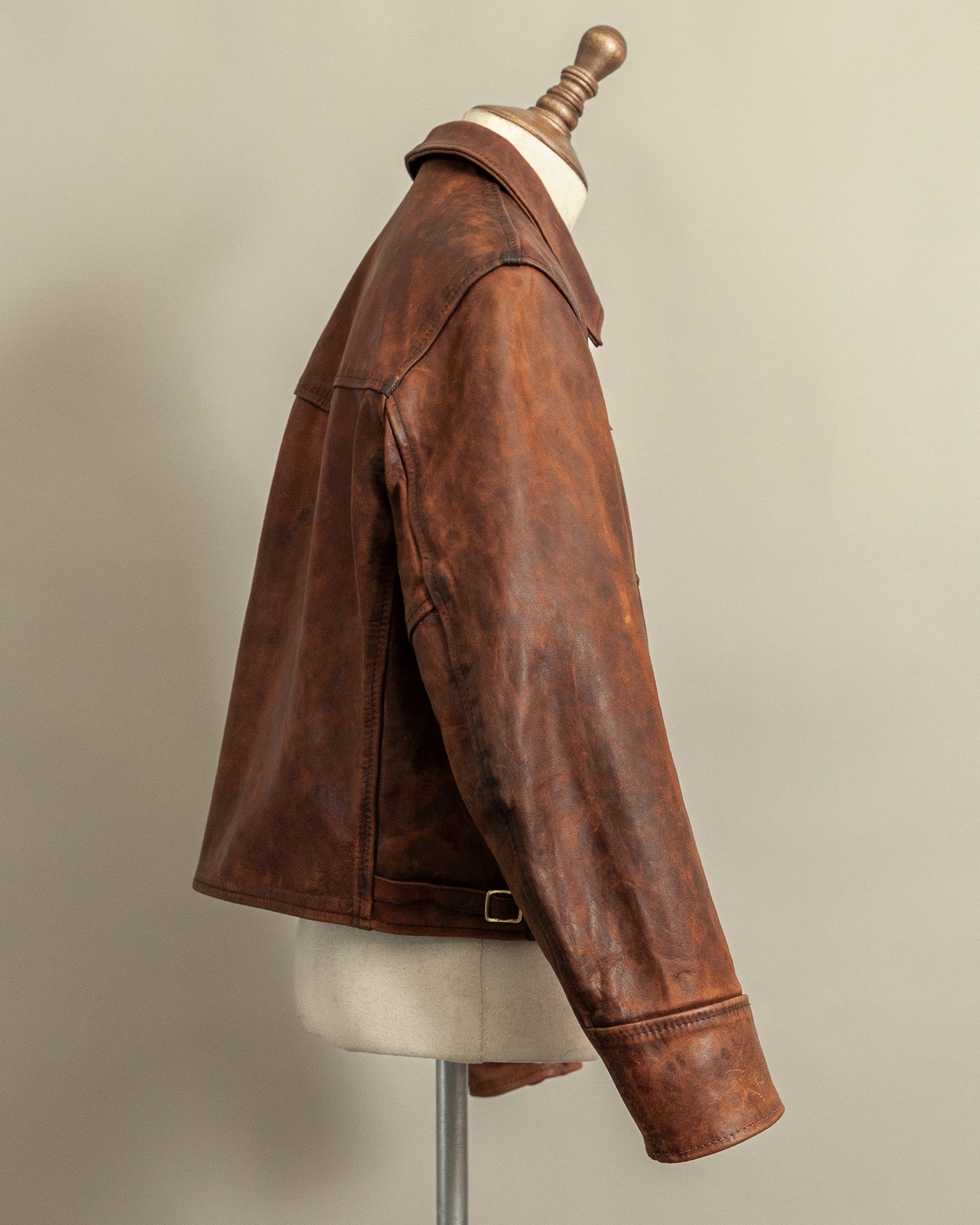 Vintage Aero Leather Montgomery Horsehide Leather Jacket
