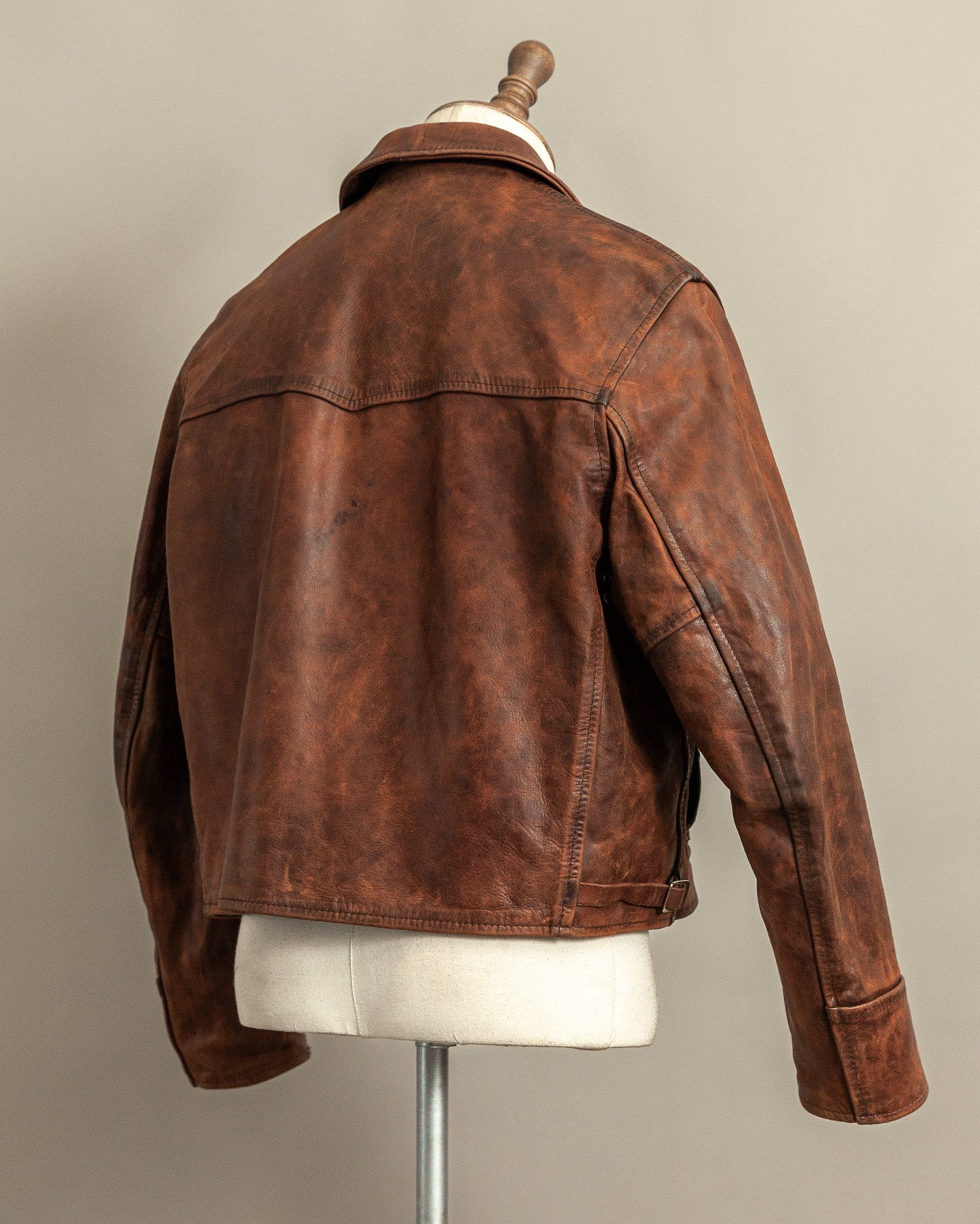 Vintage Aero Leather Montgomery Horsehide Leather Jacket