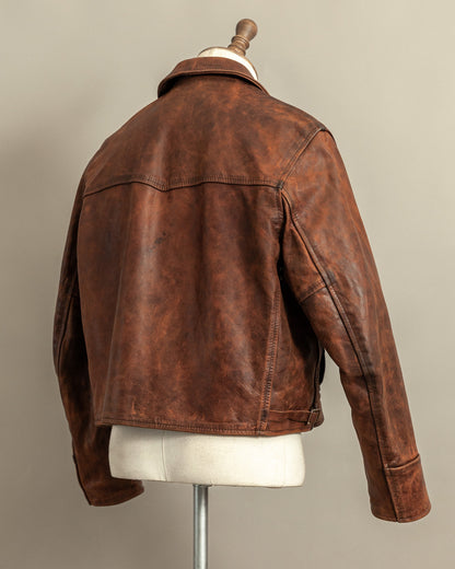 Vintage Aero Leather Montgomery Horsehide Leather Jacket