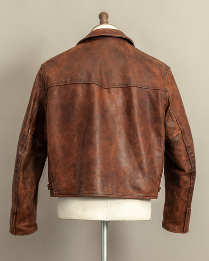 Vintage Aero Leather Montgomery Horsehide Leather Jacket