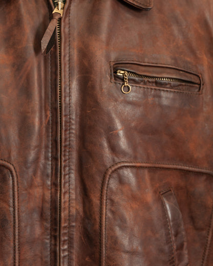 Vintage Aero Leather Montgomery Horsehide Leather Jacket