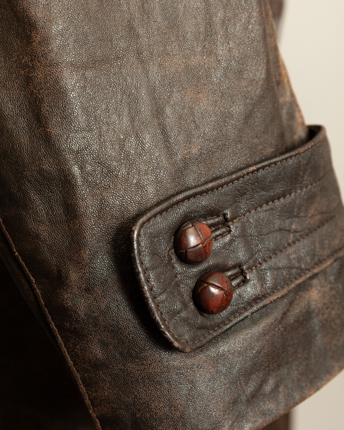 WWII German Senior Officer Leather Trench Coat, circa 1940s