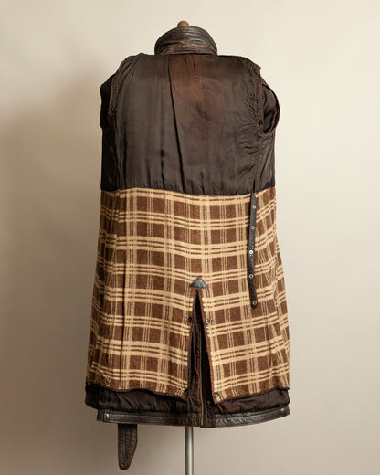 WWII German Senior Officer Leather Trench Coat, circa 1940s