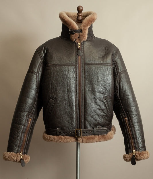 Vintage RAF Irvin Sheepskin Flying Jacket, Made in England, Late 1980s