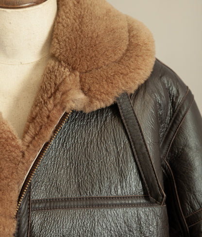 Vintage RAF Irvin Sheepskin Flying Jacket, Made in England, Late 1980s
