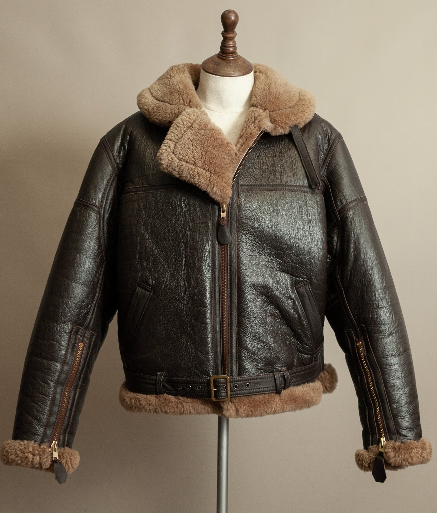 Vintage RAF Irvin Sheepskin Flying Jacket, Made in England, Late 1980s