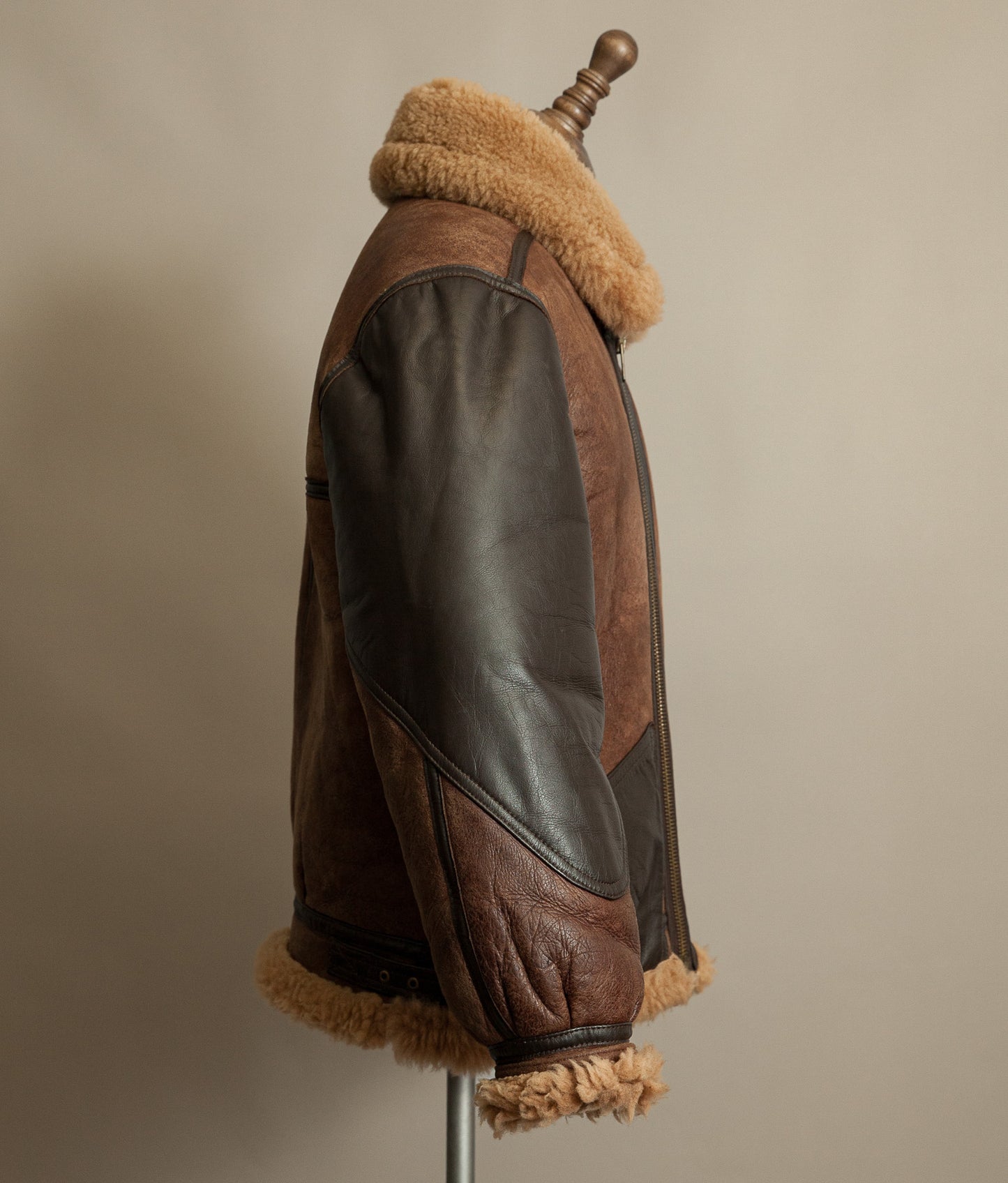 Vintage Cirrus B-3 Sheepskin Shearling Flying Jacket, England, 1980s