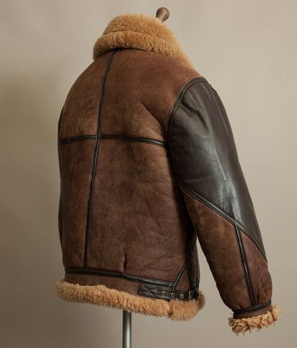 Vintage Cirrus B-3 Sheepskin Shearling Flying Jacket, England, 1980s