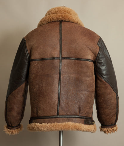 Vintage Cirrus B-3 Sheepskin Shearling Flying Jacket, England, 1980s