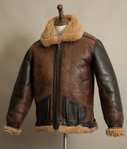 Vintage Cirrus B-3 Sheepskin Shearling Flying Jacket, England, 1980s