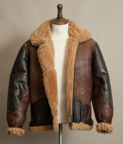 Vintage Cirrus B-3 Sheepskin Shearling Flying Jacket, England, 1980s