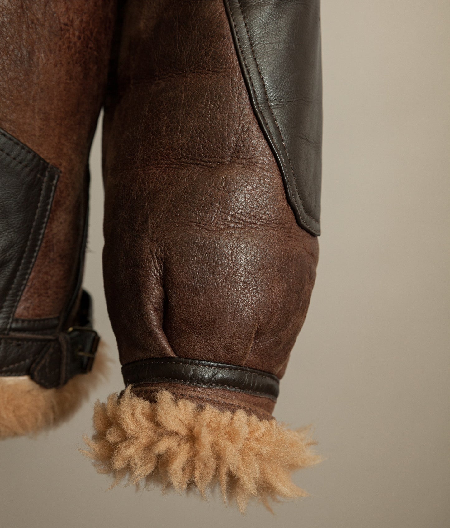 Vintage Cirrus B-3 Sheepskin Shearling Flying Jacket, England, 1980s