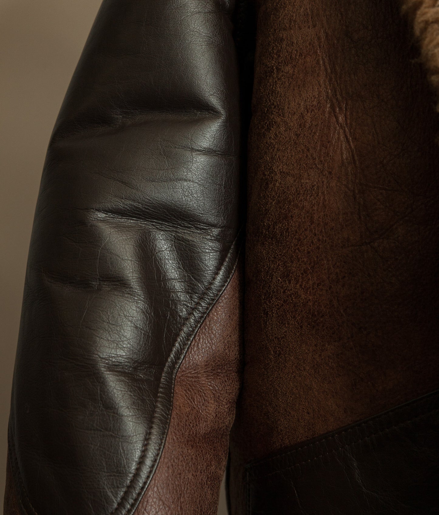 Vintage Cirrus B-3 Sheepskin Shearling Flying Jacket, England, 1980s