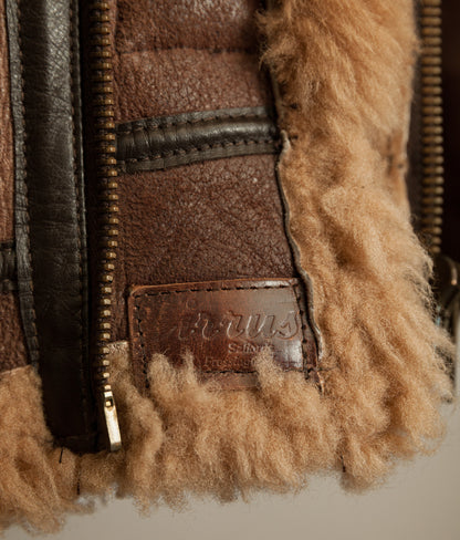 Vintage Cirrus B-3 Sheepskin Shearling Flying Jacket, England, 1980s
