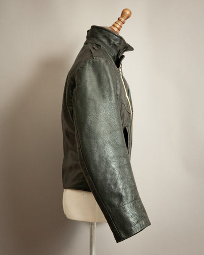 1940s Örebro Swedish Goatskin Motorcycle Jacket - Small (38-40)