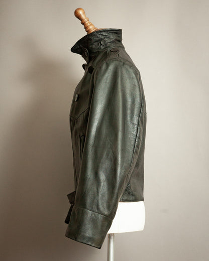 1940s Örebro Swedish Goatskin Motorcycle Jacket - Small (38-40)