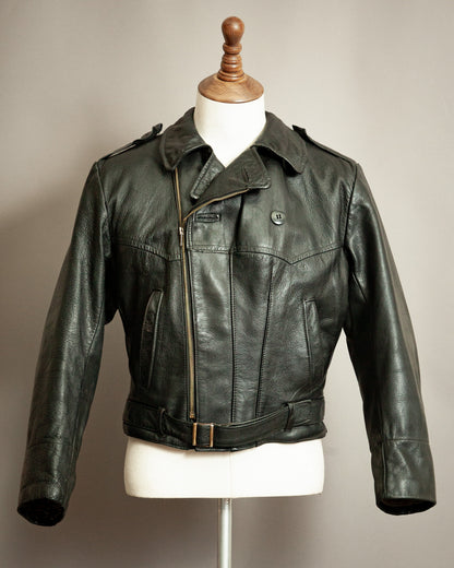 1940s Örebro Swedish Goatskin Motorcycle Jacket - Small (38-40)