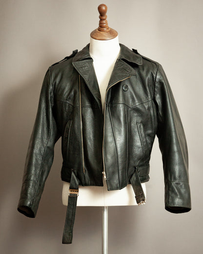 1940s Örebro Swedish Goatskin Motorcycle Jacket - Small (38-40)