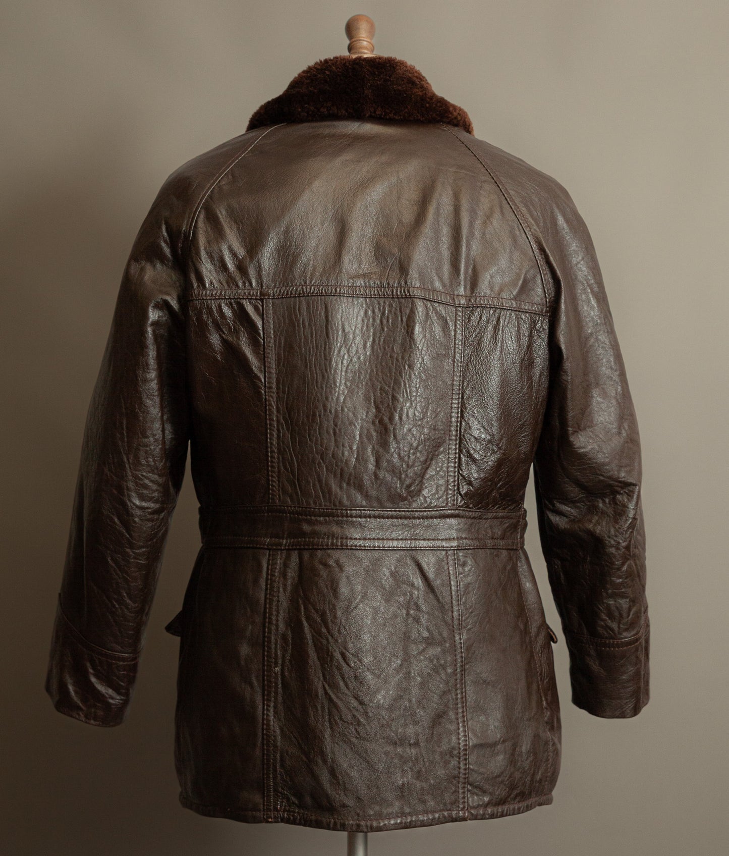 Vintage Yugoslav Sheepskin Leather Jacket Visoko 1956 Cold War Period