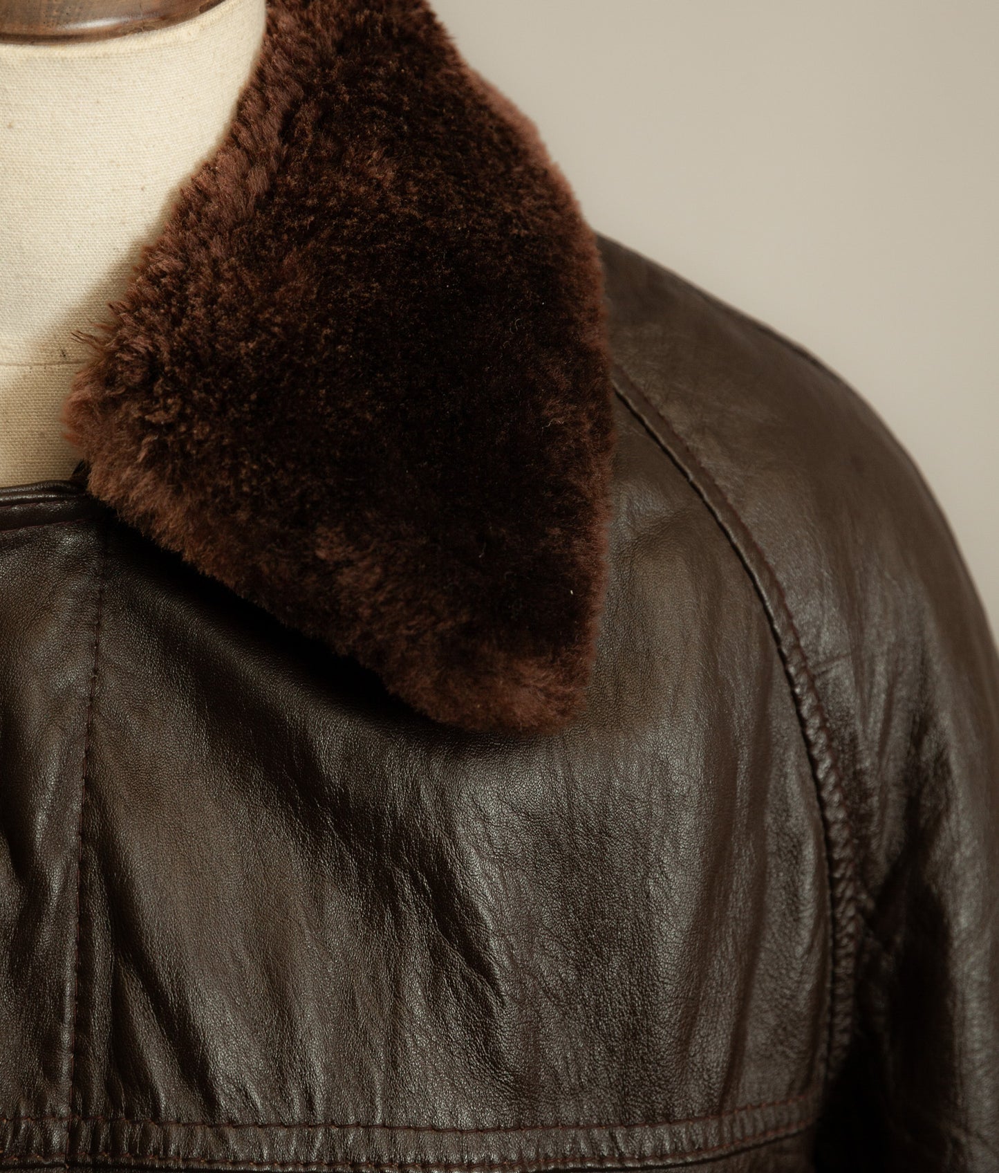 Vintage Yugoslav Sheepskin Leather Jacket Visoko 1956 Cold War Period
