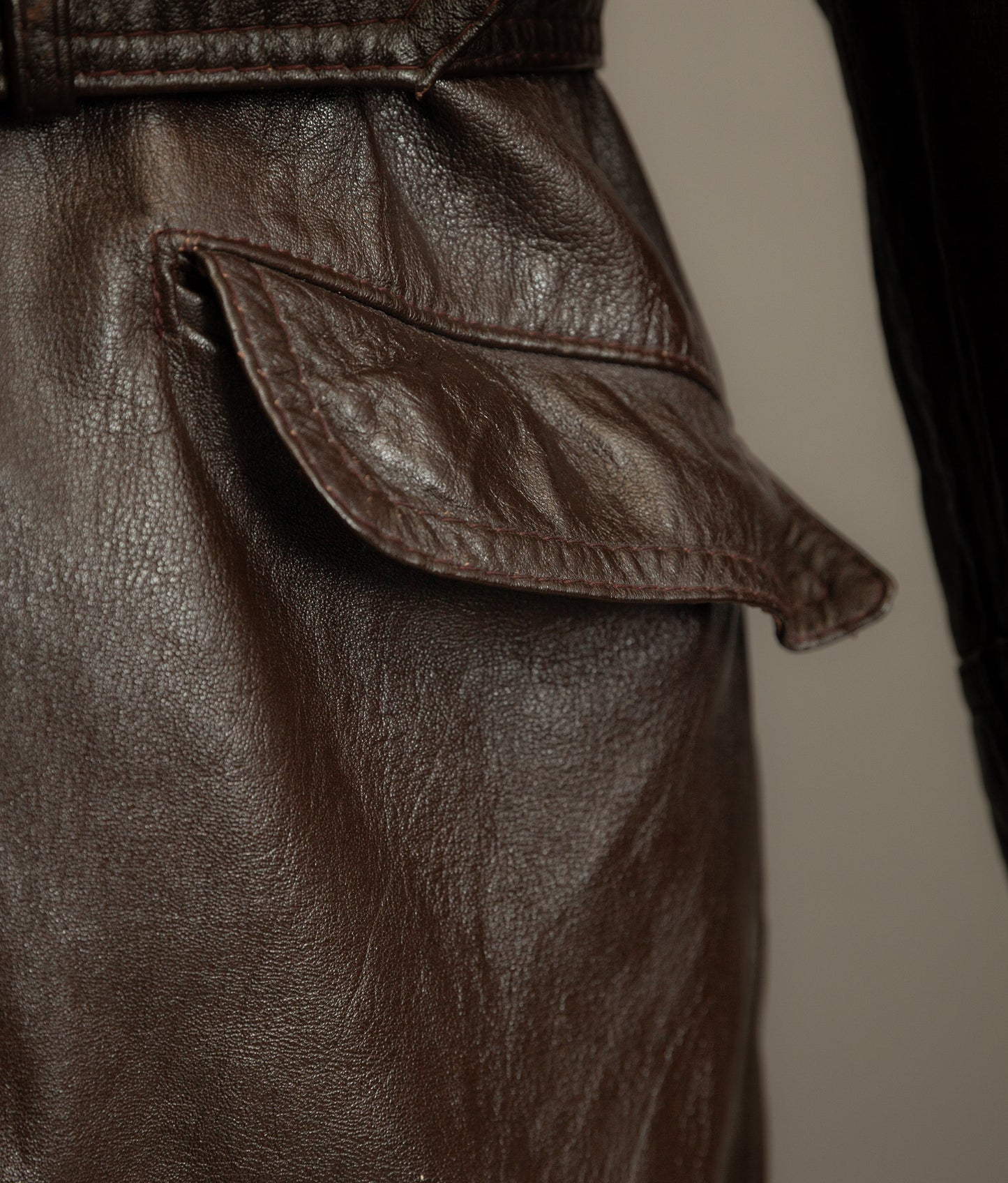 Vintage Yugoslav Sheepskin Leather Jacket Visoko 1956 Cold War Period