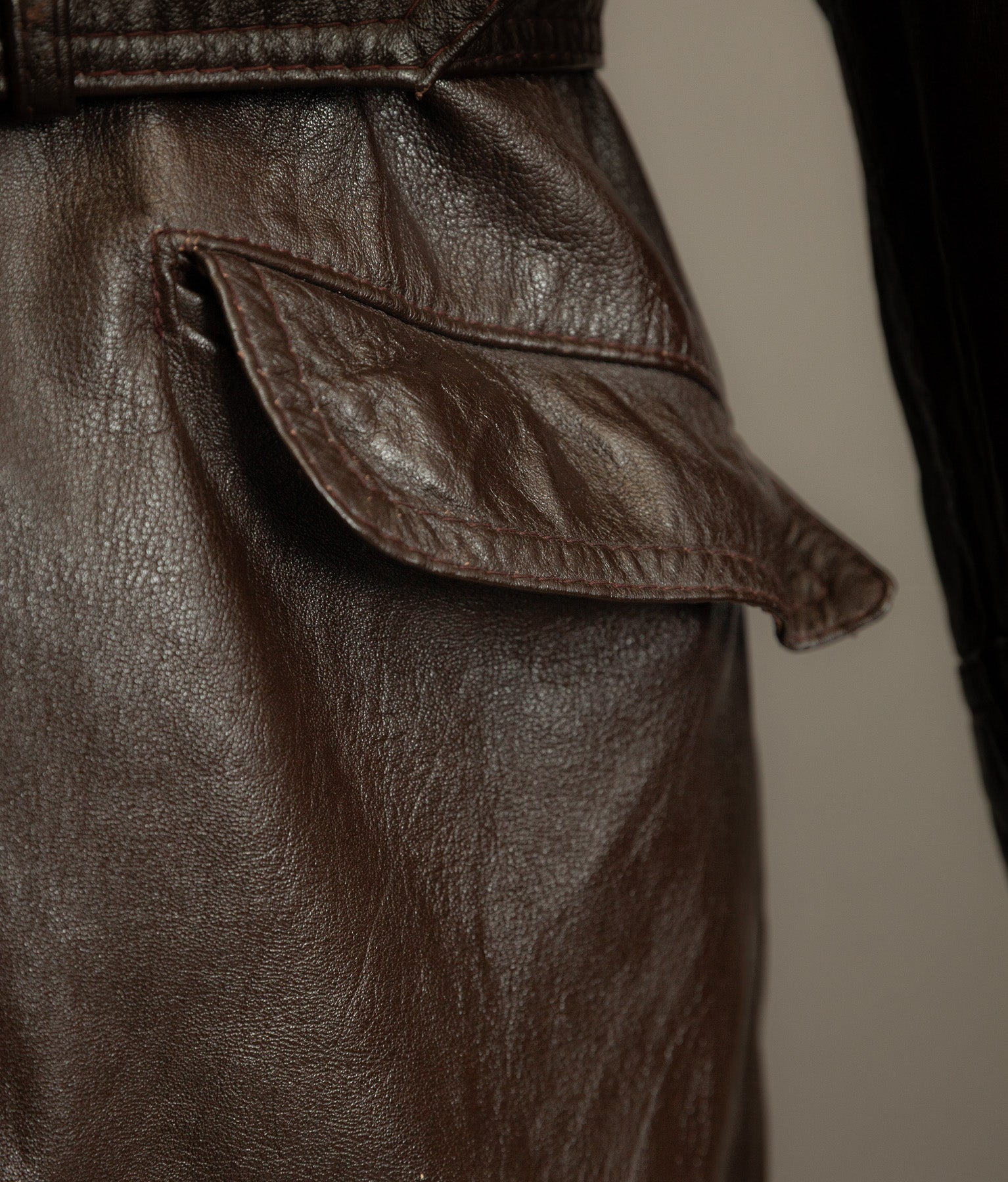 Vintage Yugoslav Sheepskin Leather Jacket Visoko 1956 Cold War Period
