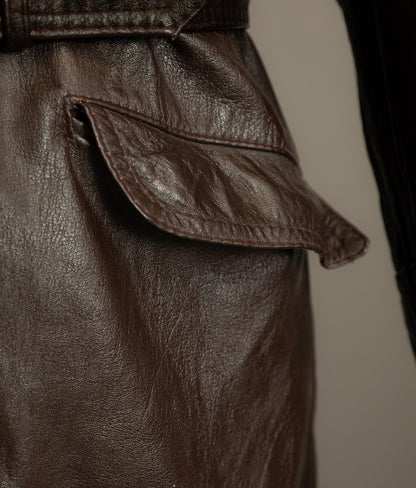 Vintage Yugoslav Sheepskin Leather Jacket Visoko 1956 Cold War Period