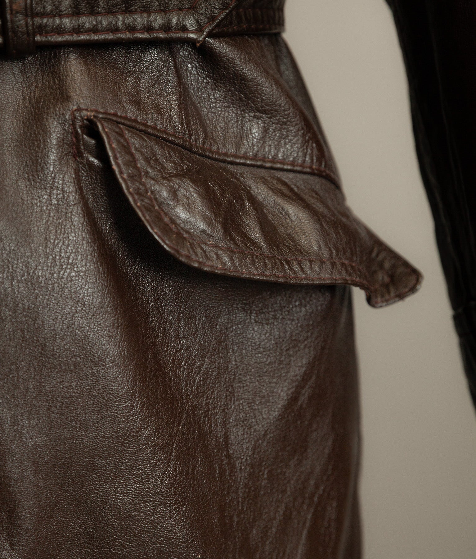 Vintage Yugoslav Sheepskin Leather Jacket Visoko 1956 Cold War Period