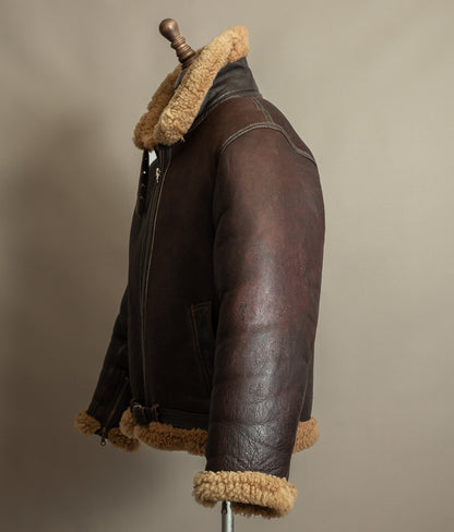 Vintage RAF Irvin Sheepskin Shearling Flying Jacket - Made in England