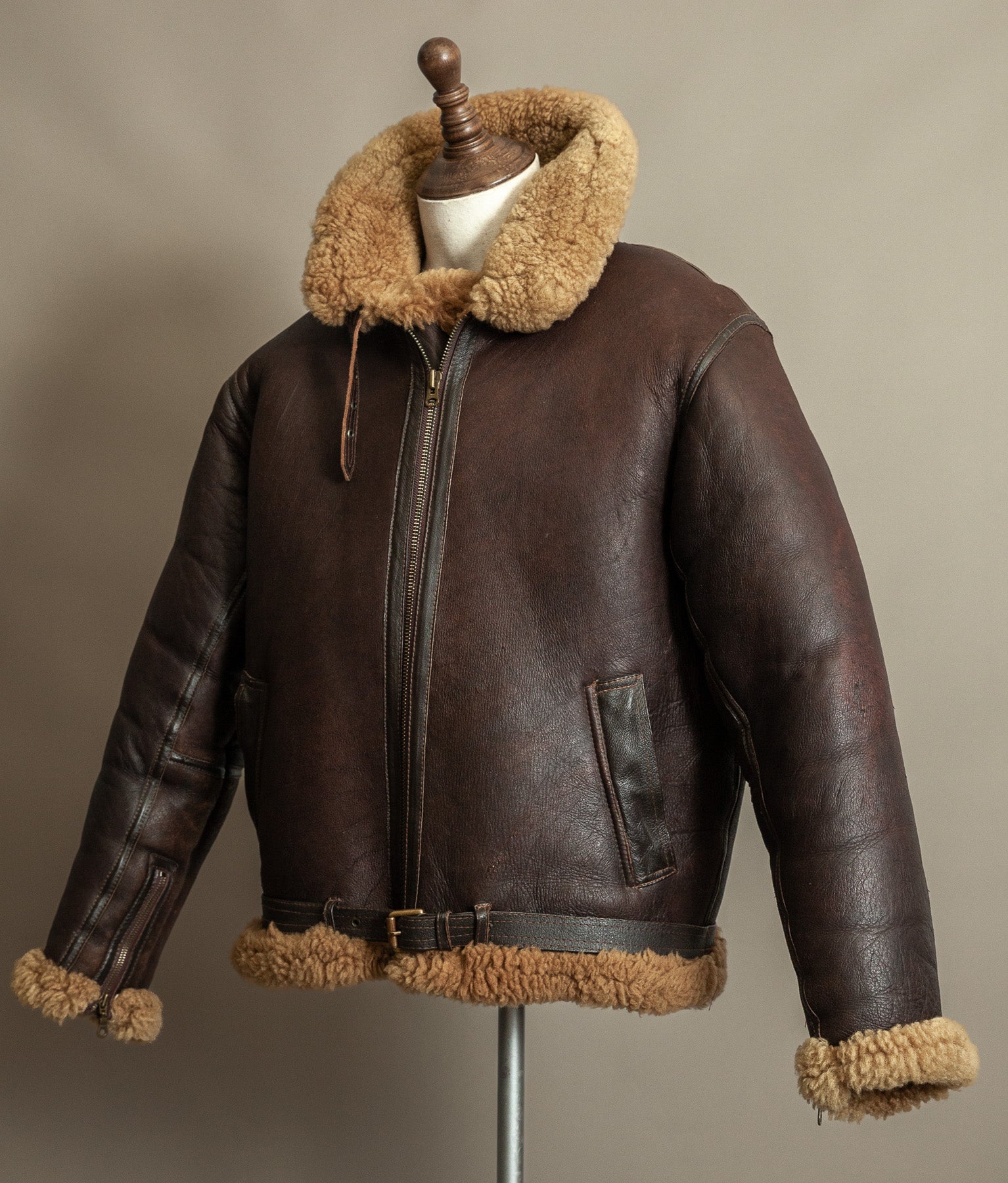 Vintage RAF Irvin Sheepskin Shearling Flying Jacket - Made in England
