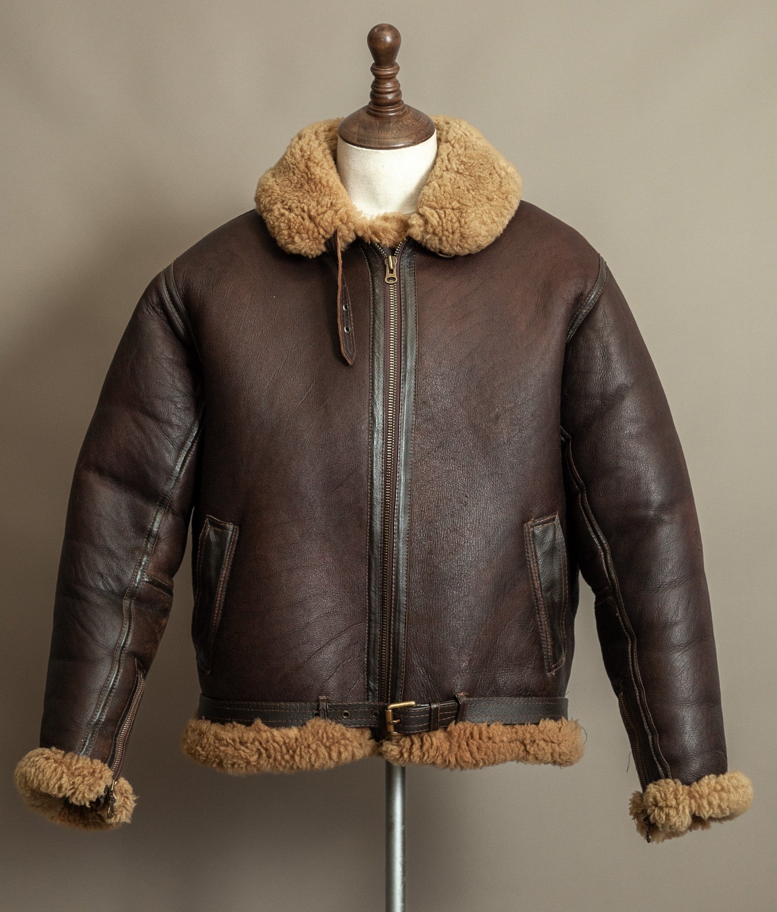 Vintage RAF Irvin Sheepskin Shearling Flying Jacket - Made in England