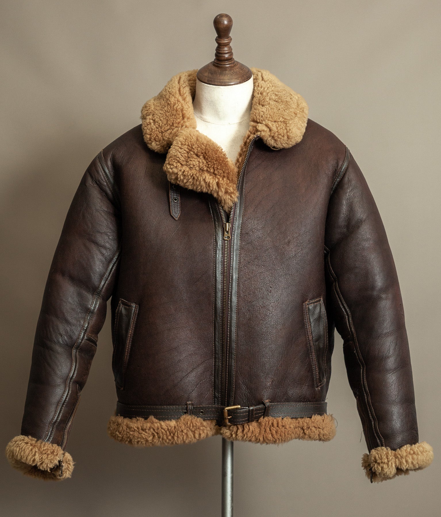 Vintage RAF Irvin Sheepskin Shearling Flying Jacket - Made in England