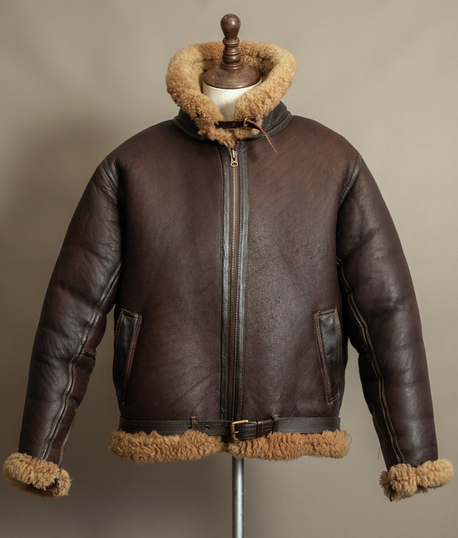 Vintage RAF Irvin Sheepskin Shearling Flying Jacket - Made in England