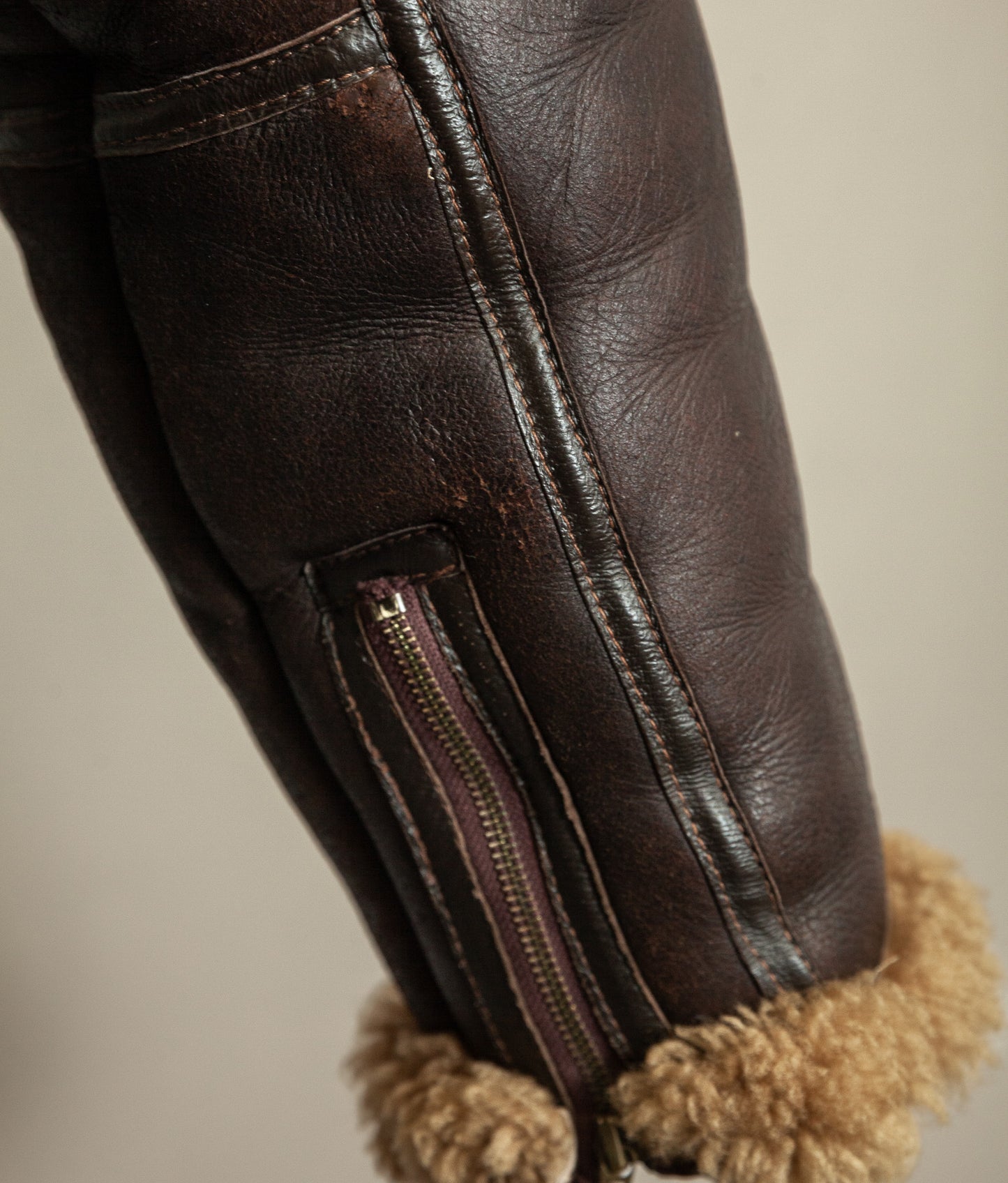 Vintage RAF Irvin Sheepskin Shearling Flying Jacket - Made in England