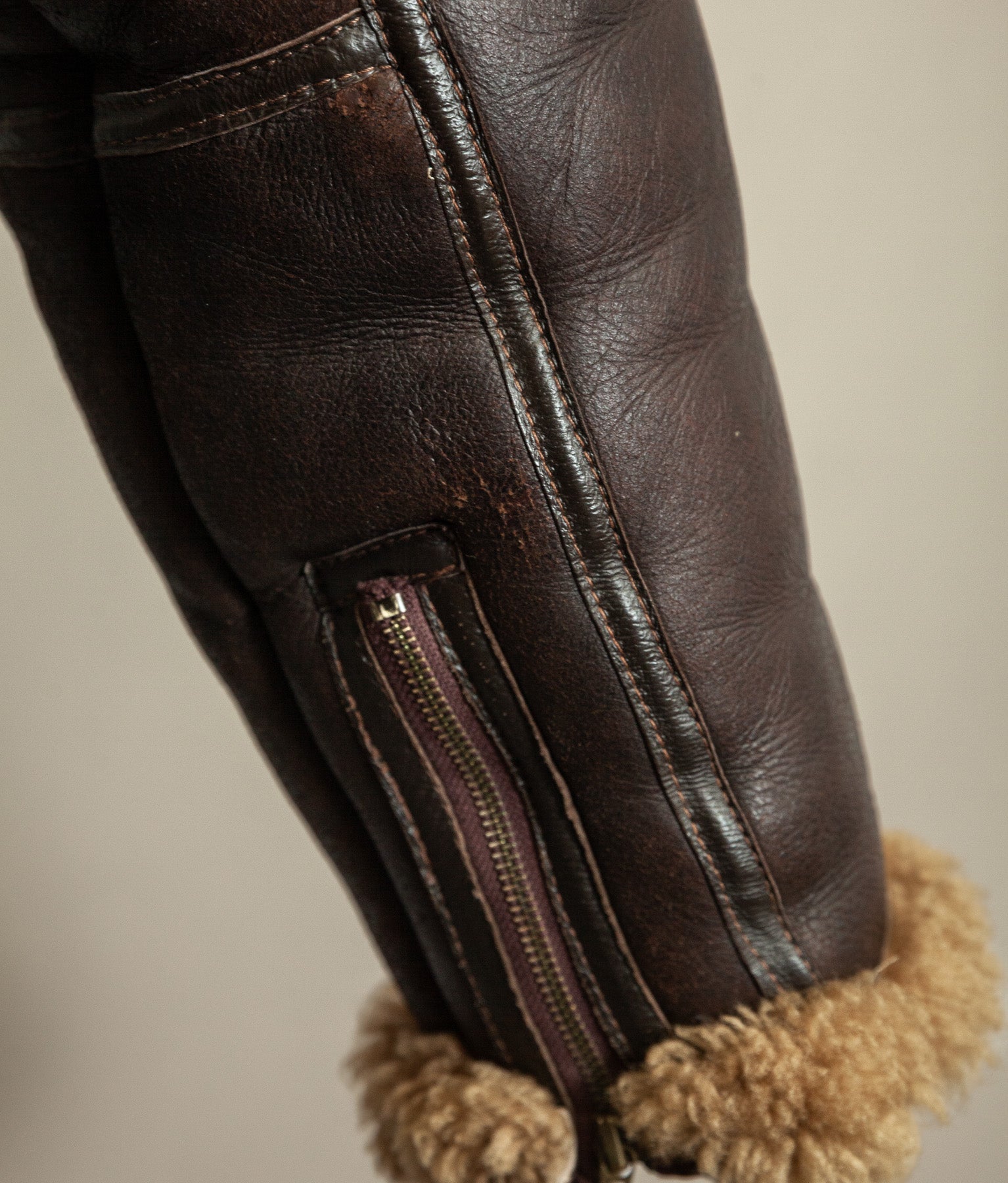 Vintage RAF Irvin Sheepskin Shearling Flying Jacket - Made in England