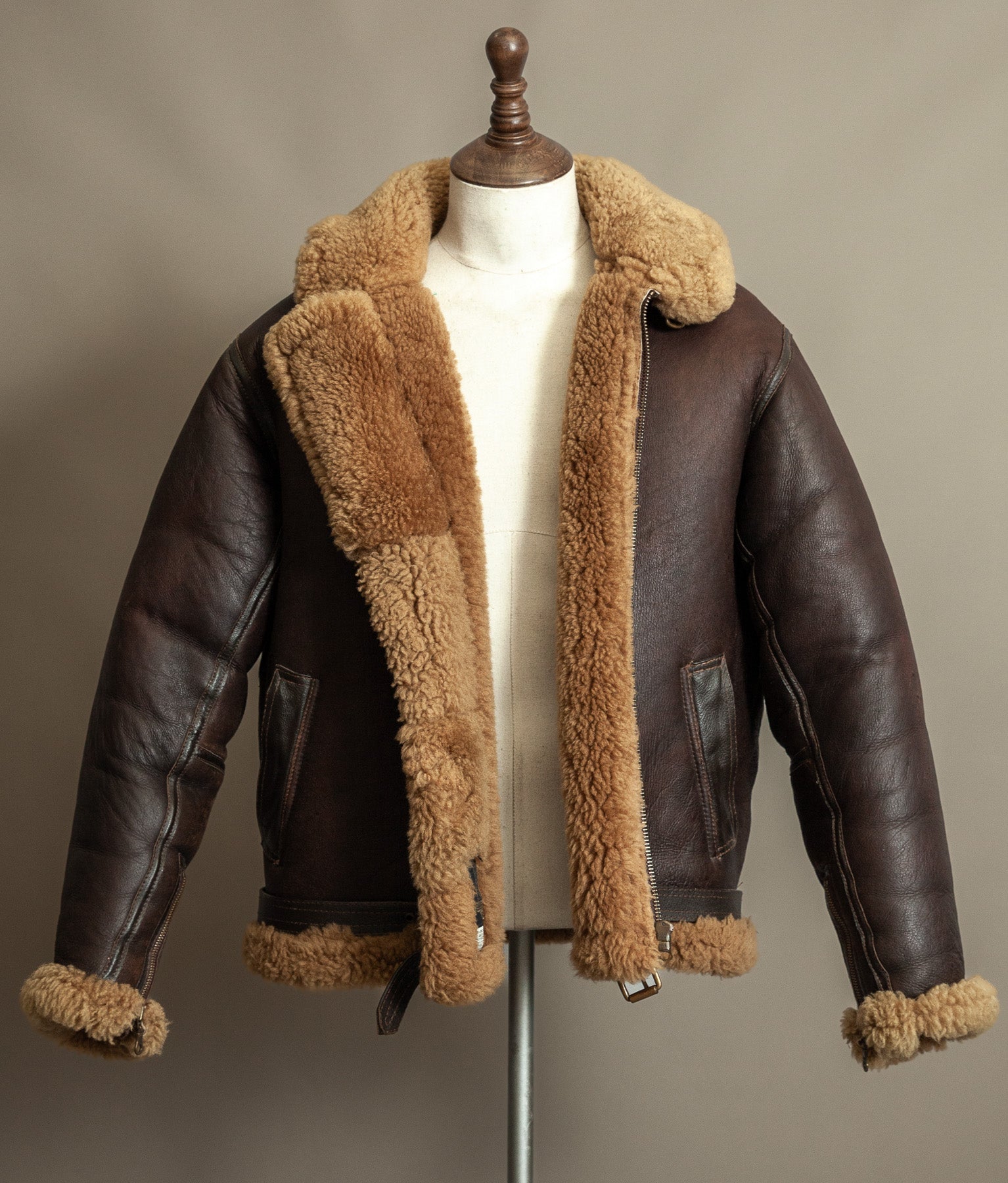 Vintage RAF Irvin Sheepskin Shearling Flying Jacket - Made in England