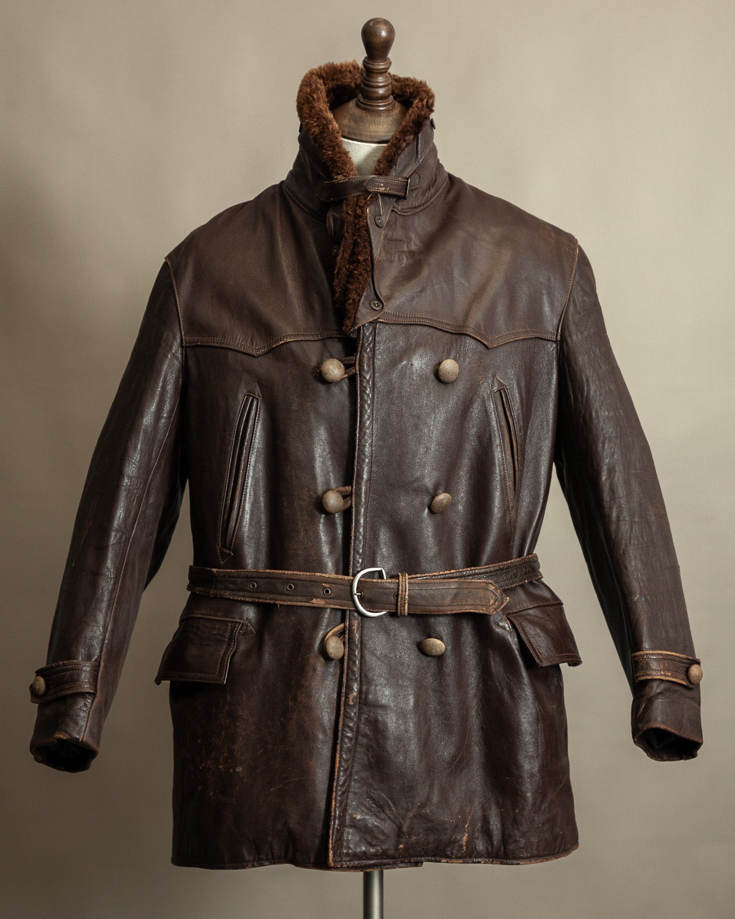 Original 1940s French 'Canadienne' Barnstormer Mackinaw Jacket