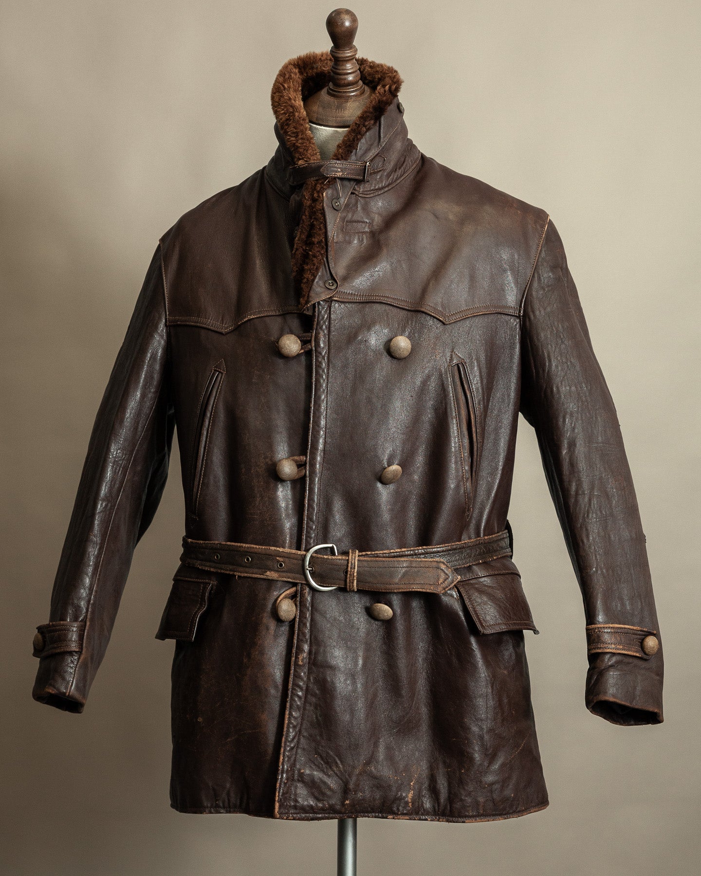 Original 1940s French 'Canadienne' Barnstormer Mackinaw Jacket