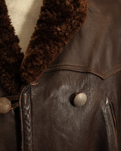 Original 1940s French 'Canadienne' Barnstormer Mackinaw Jacket