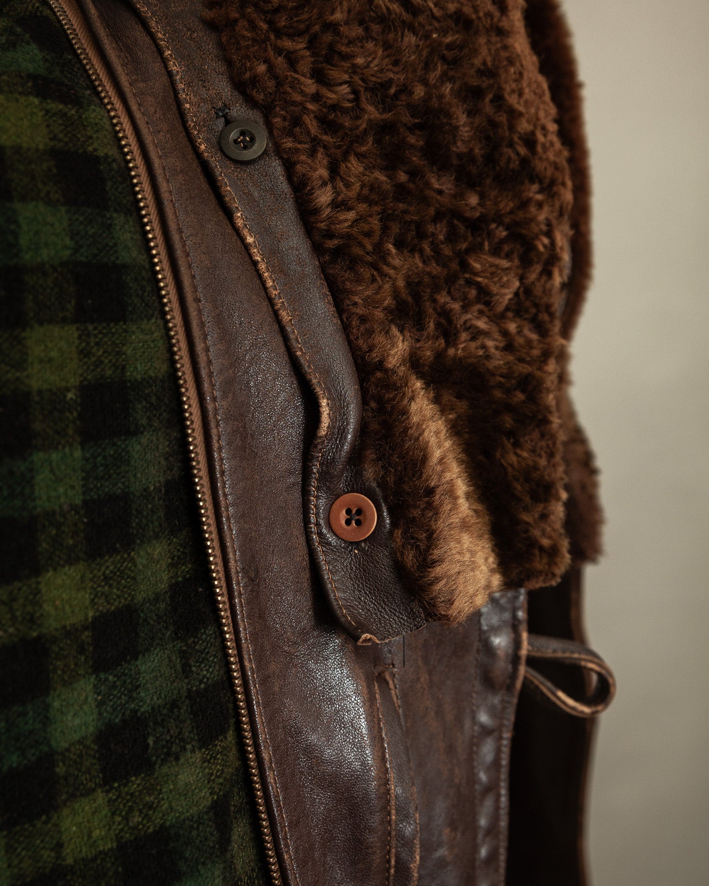 Original 1940s French 'Canadienne' Barnstormer Mackinaw Jacket