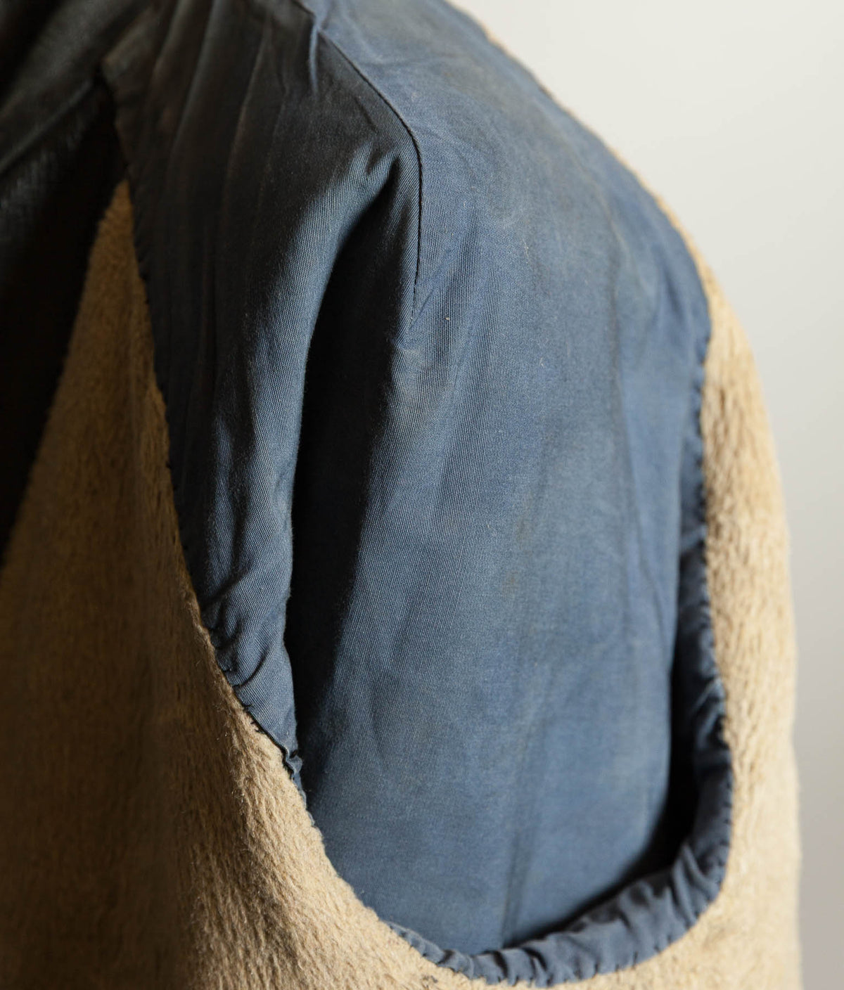 Vintage 1960s French Police Patrol Goatskin Leather Coat