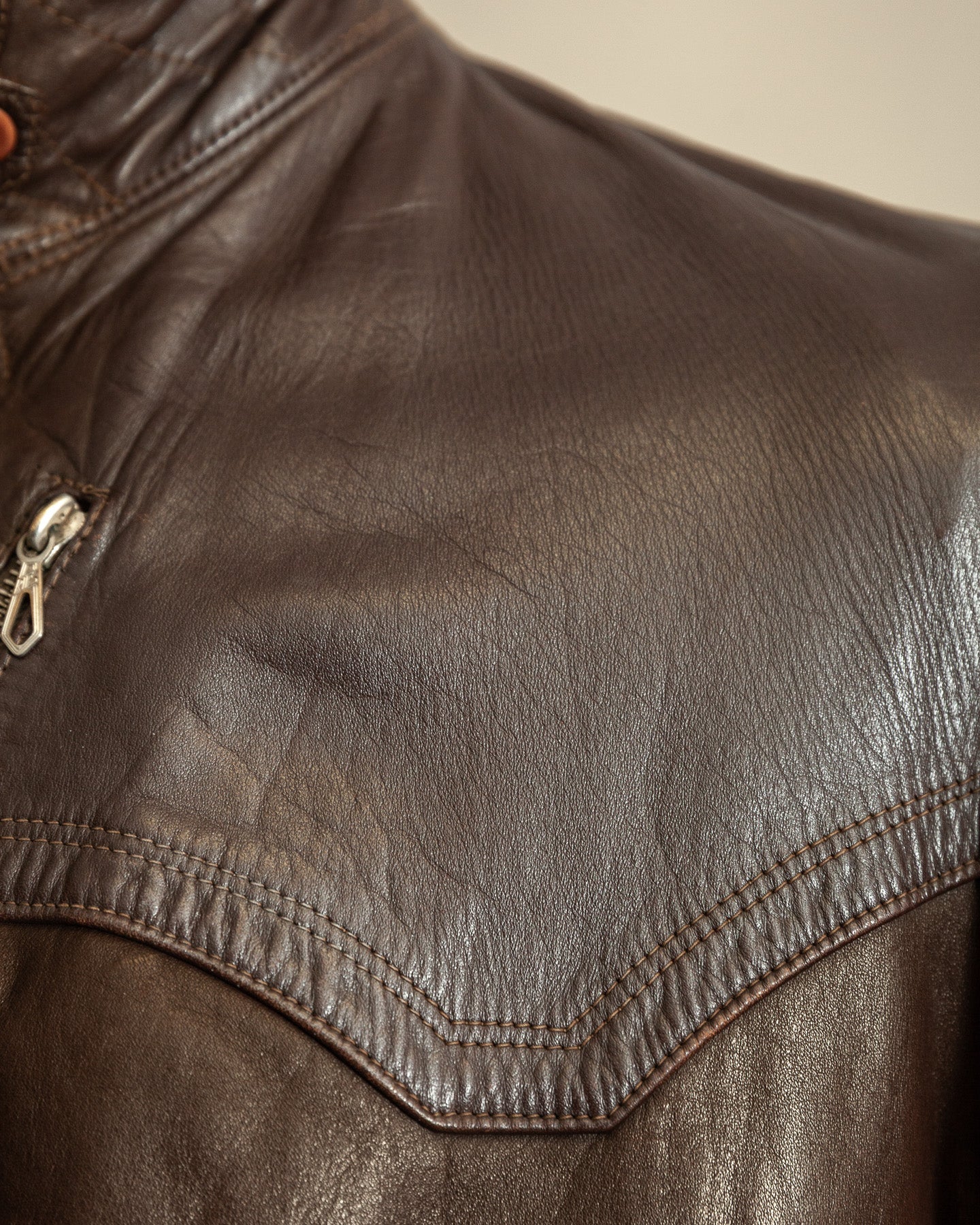 Vintage 1940s German Officer Horsehide Leather Trench Coat