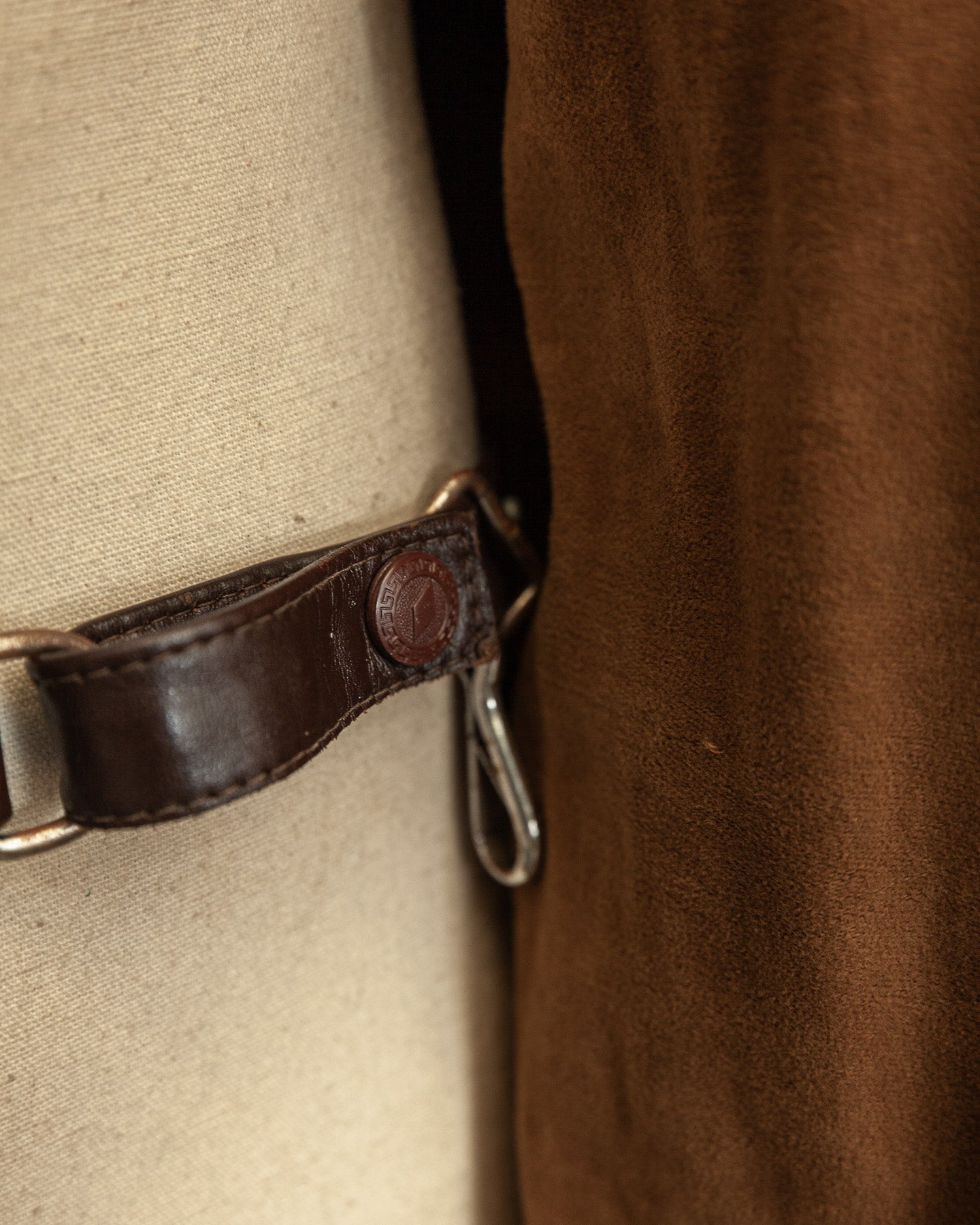 Vintage 1940s German Officer Horsehide Leather Trench Coat