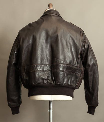 Vintage 1980s Schott A2 Naked Cowhide Leather Jacket 184SM